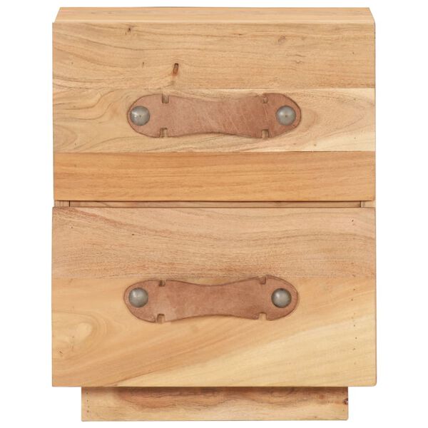 vidaXL ベッドサイドキャビネット 40x30x50cm 無垢の再生木材