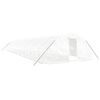 vidaXL スチールフレーム温室 ホワイト 90 m&sup2; 18x5x2.3 m
