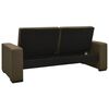 vidaXL ソファベッド ブラウン 合成皮革製