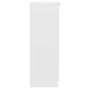 vidaXL シューズキャビネット ホワイト 30x35x100 cm エンジニアードウッド