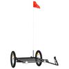 vidaXL 自転車用トレーラー ブラック 126x63x34 cm 鉄製