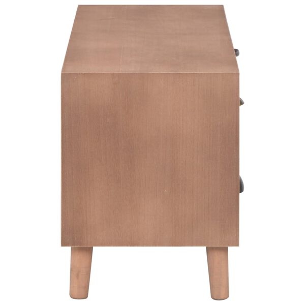 vidaXL TVキャビネット 引き出し5点付き 90x30x40cm マンゴー無垢材