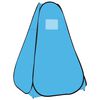 vidaXL ポップアップ シャワーテント ブルー