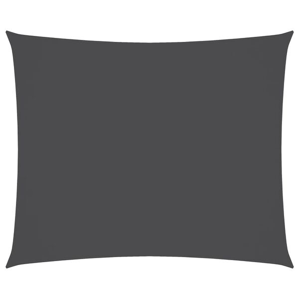 vidaXL サンシェードセイル 4x5m 長方形 オックスフォード生地 アントラシート