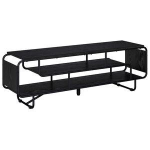vidaXL テレビスタンド 140 x 36 x 45 cm ブラックオーク エンジニアードウッド
