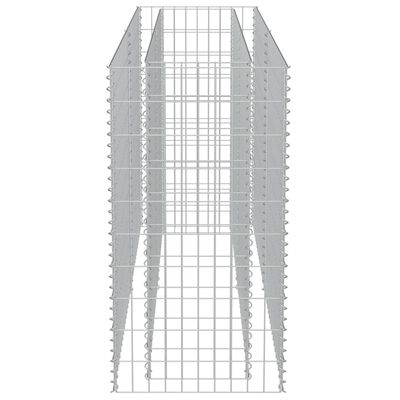 vidaXL カビオン レイズドベッド 亜鉛メッキ鋼製 180x50x100cm