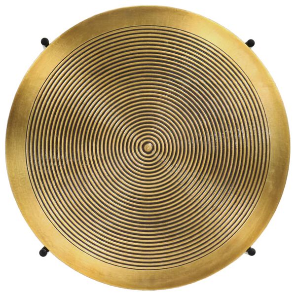 vidaXL テーブル2点セットMDF (真鍮加工)