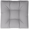 vidaXL パレットクッション グレー 80x80x12 cm ファブリック