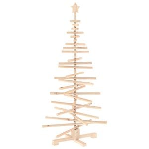 vidaXL 木製クリスマスツリー KOTKA 150 cm パイン無垢材 ナチュラル（未仕上げ）