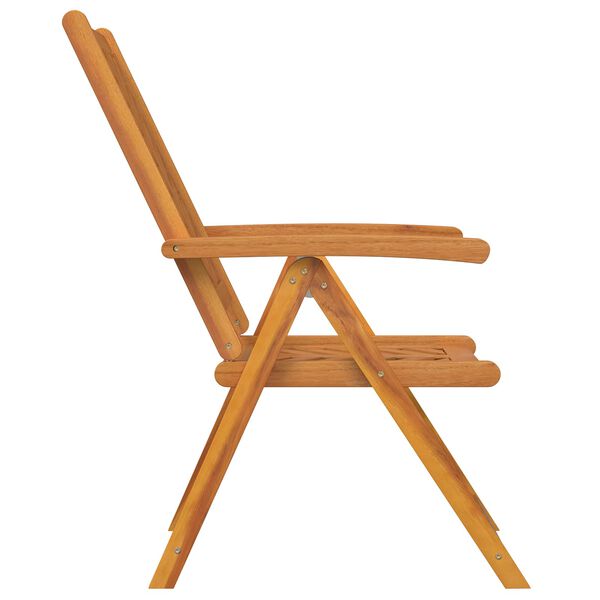 vidaXL リクライニングチェア 8 pcs ブラウン 57 x 71 x 90cm 木材