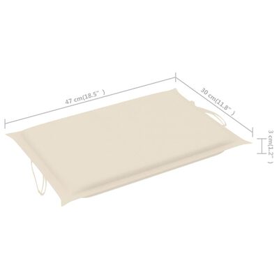 vidaXL ガーデンサンラウンジャー テーブル＆クッション付き アカシア無垢材