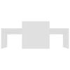 vidaXL コーヒーテーブルセット ホワイト 100x48x40cm パーティクルボード