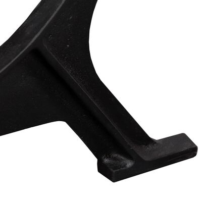 vidaXL ダイニングテーブル脚 2点 O型フレーム 鋳鉄製