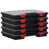 vidaXL アソートボックス 5個入り 40x30x5 cm ポリプロピレン