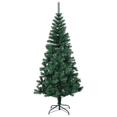 vidaXL 人工クリスマスツリー イリデッセントカラーの枝先 グリーン 150 cm PVC製