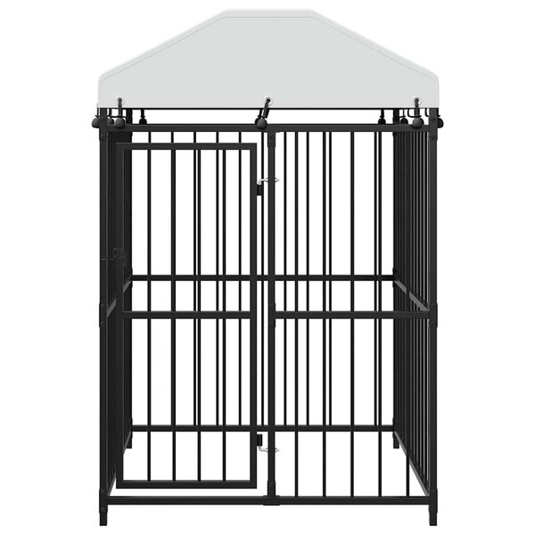 vidaXL 屋外犬小屋 屋根付き 120x120x150cm