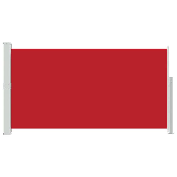 vidaXL パティオ用 引き込み式サイドオーニング 170x300cm レッド