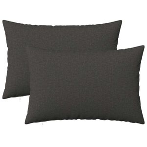 vidaXL クッションカバー 2 pcs HEERLEN ダークグレー 30 x 50 cm