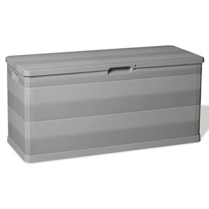 vidaXL ガーデン収納ボックス グレー 117x45x56cm