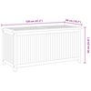 vidaXL ガーデン収納ボックス 120x50x58cm チーク無垢材
