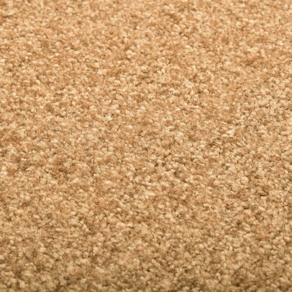 vidaXL 玄関マット 洗濯可能 クリーム 90x120cm