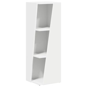 vidaXL サイドシェルフ 33 x 32 x 100.5 cm エンジニアードウッド ホワイト