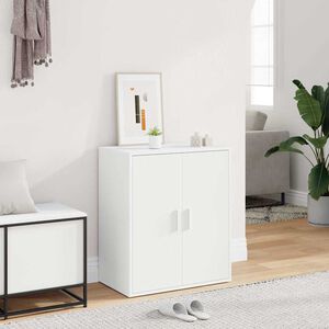 vidaXL 靴棚 60 x 35 x 70 cm ホワイト たくさんの靴を収納できます