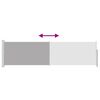 vidaXL パティオ用 引き込み式サイドオーニング 140x500cm グレー