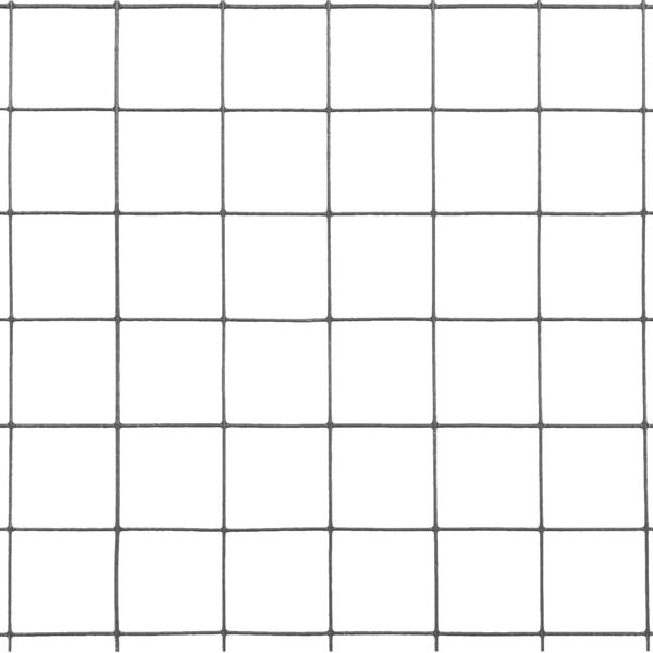 vidaXL ニワトリ 金網フェンス PVC塗装仕上げスチール製 10x1.5m グレー