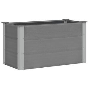 vidaXL ガーデンレイズドベッド WPC製 100x50x54cm グレー