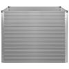 vidaXL レイズドガーデンプランター 100x100x77cm 亜鉛メッキ鋼製 グレー