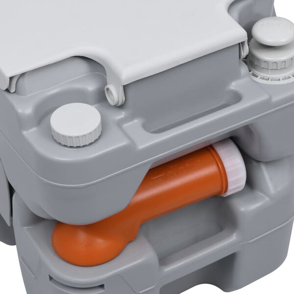 vidaXL ポータブルキャンプ用トイレ＆手洗いスタンドセット