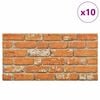 vidaXL 3D ウォールパネル ライトブラウン レンガデザイン 10点 EPS