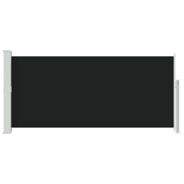 vidaXL 引き込み式サイドオーニング 140x300cm ブラック