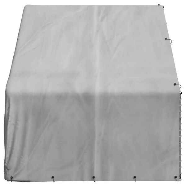 vidaXL 屋外用犬小屋 カバー付き 3x2x1.9m 亜鉛メッキ鋼