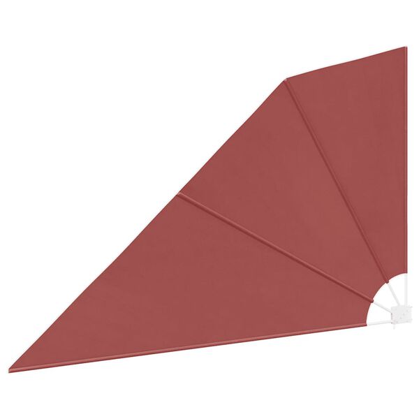 vidaXL 折りたたみ式 バルコニー用 サイドオーニング テラコッタ 160x240cm