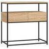 vidaXL コンソールテーブル ソノマオーク 75x40x75 cm エンジニアードウッド