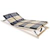vidaXL すのこベッドベース スラット42本 7ゾーン 90x200cm