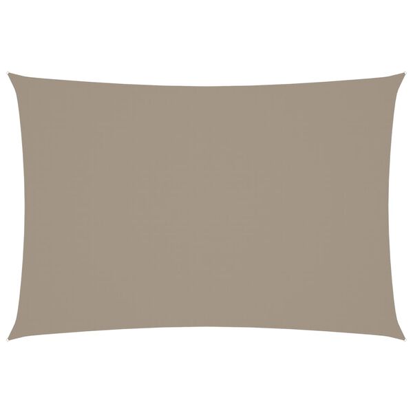 vidaXL サンシェードセイル オックスフォード生地 長方形 2.5 x 4.5 m トープ