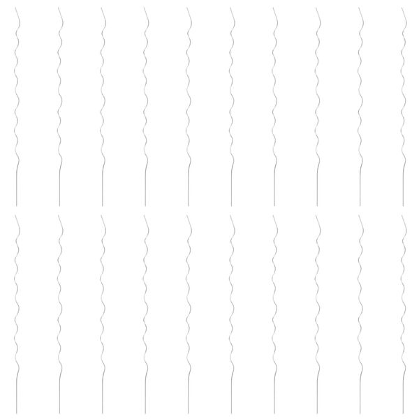 vidaXL スパイラル型 植物支柱 170cm 亜鉛メッキ鋼製 20点