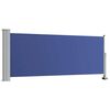 vidaXL パティオ用 引き込み式サイドオーニング 100x300cm ブルー