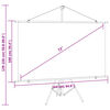 vidaXL プロジェクタースクリーン 三脚付き 72インチ 16:9