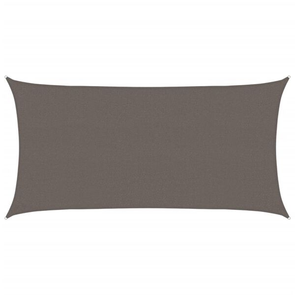 vidaXL サンシェードセイル 160g/m² アントラシート 2.5x4.5m 高密度ポリエチレン