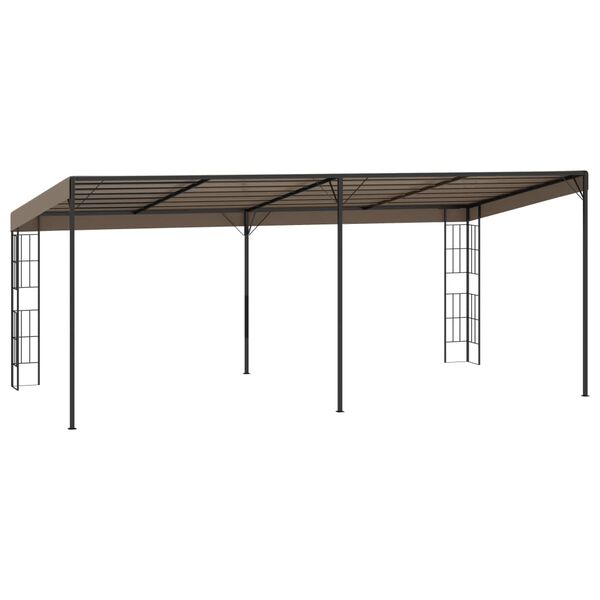 vidaXL 壁面取付型 ガゼボ 6x3m 布製 トープ