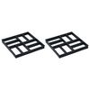 vidaXL 舗装用金型 2点 40x40x4 cm プラスチック