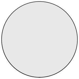 vidaXL ウォールミラー ブラック 直径60 cm 円形