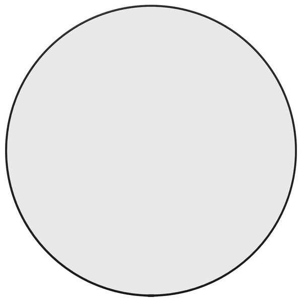 vidaXL ウォールミラー ブラック 直径60 cm 円形