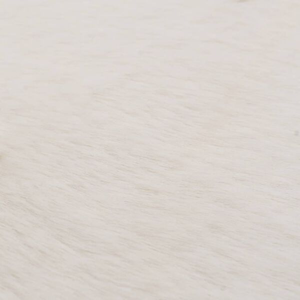 vidaXL ラグ 80 cm フェイクラビットファー クリーム