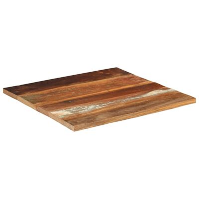 vidaXL テーブルトップ スクエア 70x70cm 25-27mm 無垢の再生木材