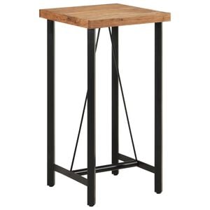 vidaXL バーテーブル 55x55x107cm 無垢材アカシアと鉄